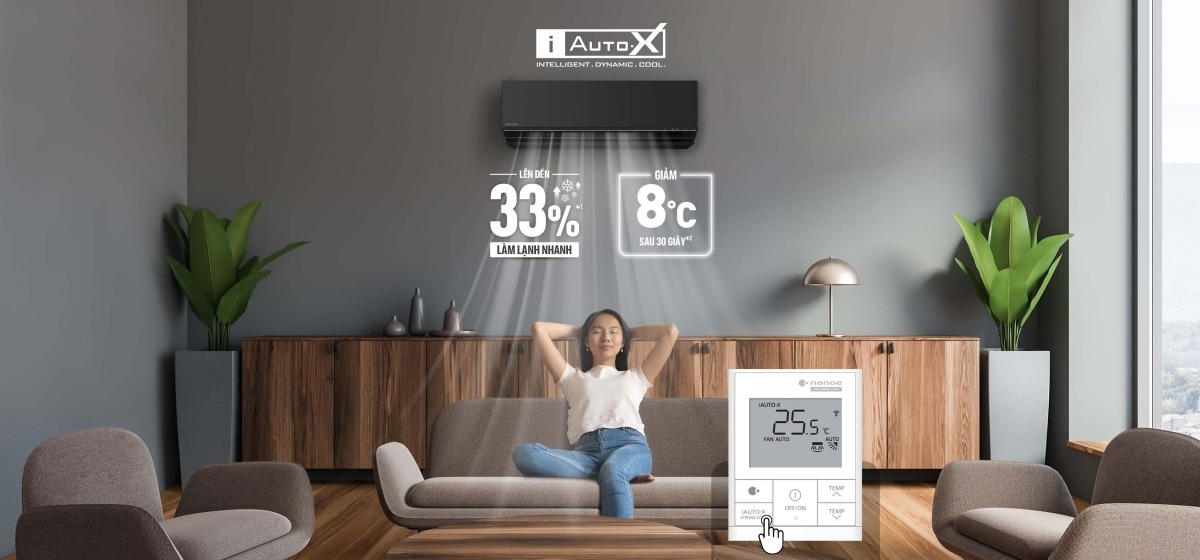 Điều hòa Panasonic 9000btu CU/CS-AU9BKH-8 - 1 chiều inverter